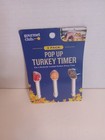 Gourmet Club 3 Pack Pop Up Turkey Timers, "Pumpkin, Acorn & Turkey"