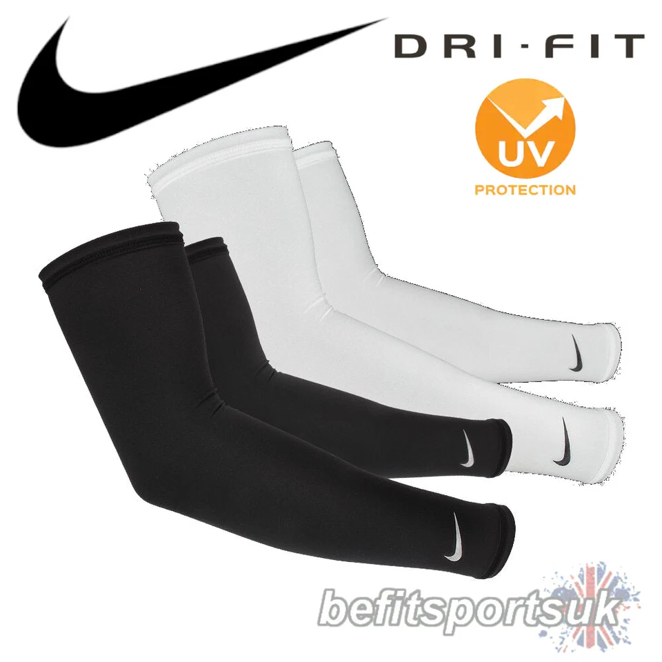 NIKE Dri-FIT ARM SLEEVES RUNNING CYCLING BASKETBALL PRO UV LIGHT COMPRESSION - Image 2 of 4