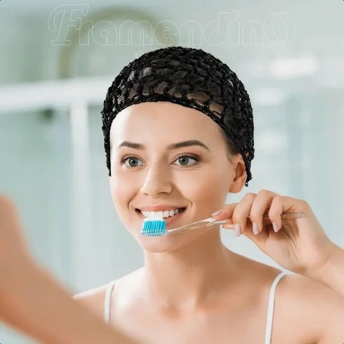 Mesh Hair Net Crochet Cap Sleeping Night Cover Fishnet Hairnet Hair net Snood - Picture 9 of 18