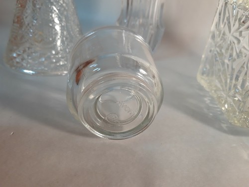 Lot of (4) FOSTORIA Avon Glass Candle Holder Containers Table Vases Used - Picture 6 of 10