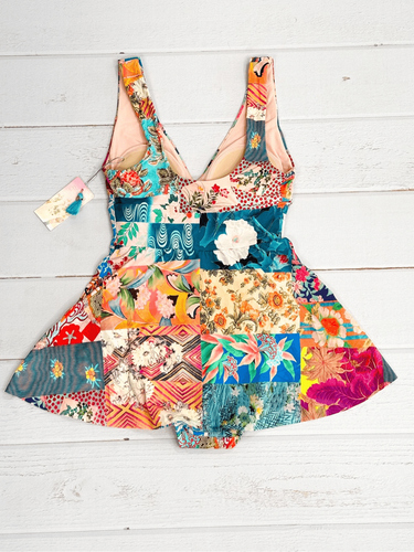NWT Johnny Was Womens Floral Mari Skirted One Piece Swimsuit Multicolor Size XS - Picture 10 of 14