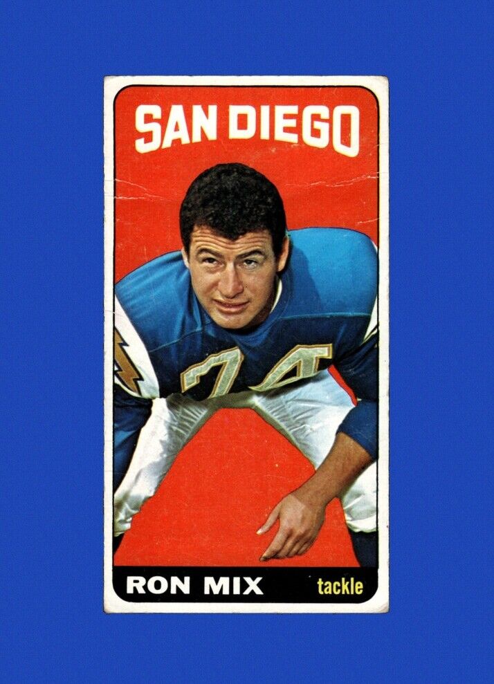 1965 Topps Set-Break #168 Ron Mix LOW GRADE (crease) *GMCARDS*