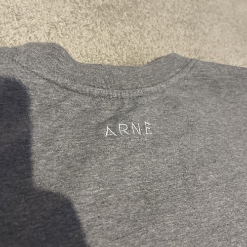 ARNE Mens Crew Neck Pullover Jumper Sweater Top Size Medium Grey Marl - Picture 5 of 5