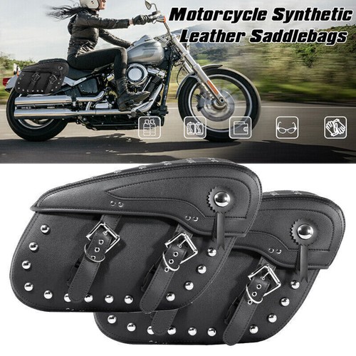 Side Saddlebags Bag Tool Luggage For Honda Shadow ACE Aero Spirit VT 750 1100 - Picture 3 of 12