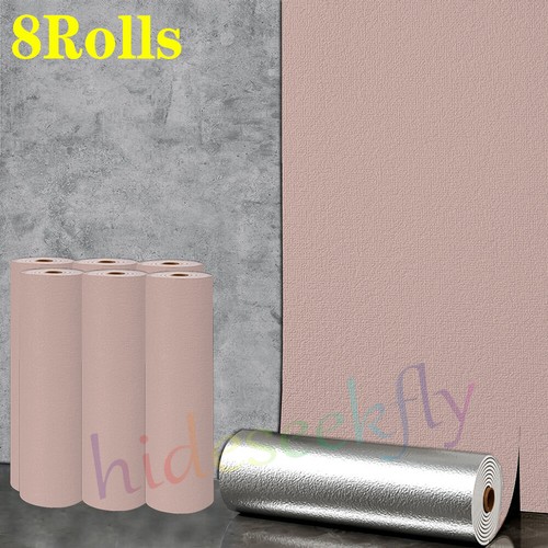 Self-Adhesive Thermal Insulation Wallpapers 7㎡ Plain·Linen Thick Wall Sticker 5X - Picture 170 of 179
