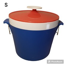 Therm Ware David Douglas Ice Bucket Red White Blue Made In USA Manitowoc Vintage