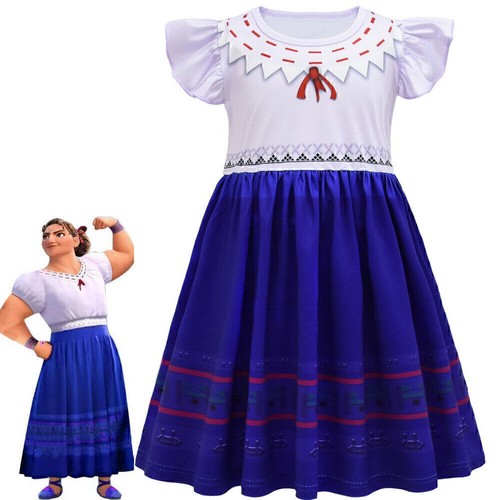 Encanto Mirabel Isabela Dolores Girls Princess Fancy Dress Costume Cosplay Party - Picture 53 of 55