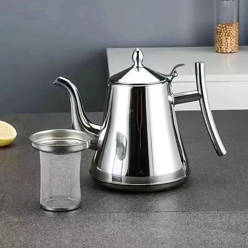 Stainless Steel Teapot,1.0L/1.5L/2.0L Tea Kettle with Removable Infuser for Tea - Picture 11 of 26