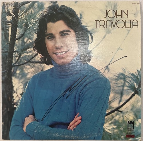 Vintage John Joseph Travolta Authentic Signed Autographed LP Record with COA - Picture 1 of 8