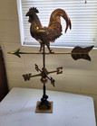 ROOSTER 3D COPPER weathervane,21" ARROW,Cottage/shed /medium size