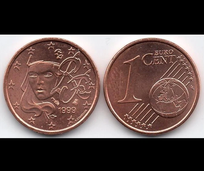Lot De 3 Pièces De 1, 2 Et 5 Centimes D'euro – France 1999 (Monnaie, Année 1999)