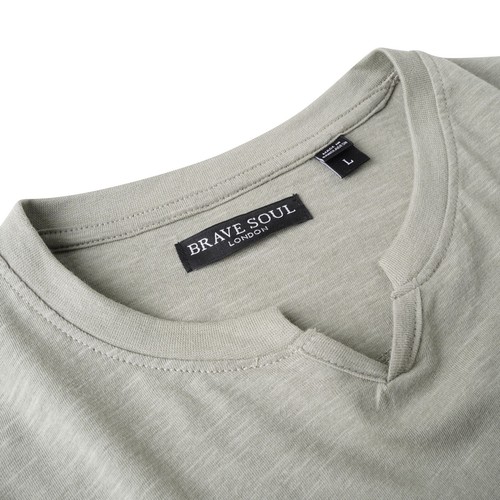 Mens Round Crew Neck T Shirts Short Sleeve Pocket Cotton Tee Casual Plain Top - Picture 99 of 118
