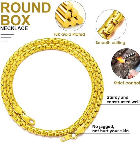 ChainsHouse 28 Inch Necklace Chain Men's Stainless Steel - Picture 13 of 23