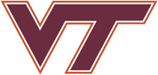 Virginia Tech University Hokies sticker logo NCAA weatherproof bumper vinyl