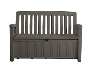 Heavy Duty Plastic Garden Storage Bench Box Seat Chest Patio Heavy Duty Plastic Garden Storage Bench