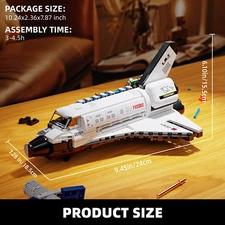 536 Pcs Ideas Space Shuttle SpaceShip Model Building Blocks Sets Child Toys