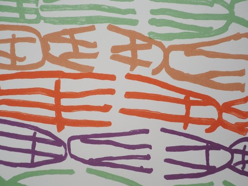 Giuseppe CAPOGROSSI : Quatrain, Lithographie originale signée - Picture 5 of 6