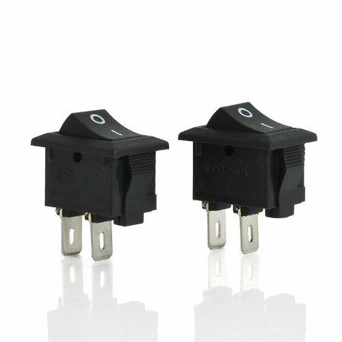 100x SPST On/Off Black Square I/O Rocker Mini 12V Switch for Automotive/Car/Boat - Picture 2 of 12