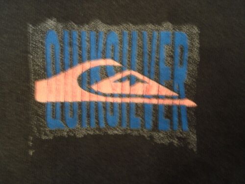 Quiksilver Youth Graphic Surf T-Shirt Vintage 1990's Black Size Large (14-16) - Picture 3 of 6