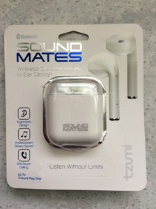 Tzumi 5761WM Sound Mates Bluetooth Earbuds with Charging FREE SHIPPING