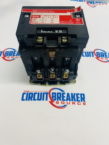 Square D 8903SP02 Lighting Contactor Ser. A 60 Amp 110/120V 50/60Hz - Picture 2 of 3