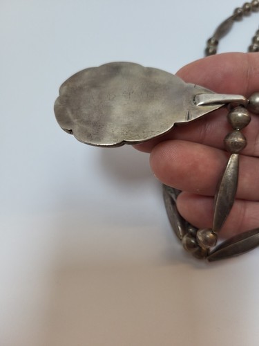 Collana Vintage Navajo Numero Otto Ragno Turchese Begay? Vecchio pedone sterling - Foto 9 di 16
