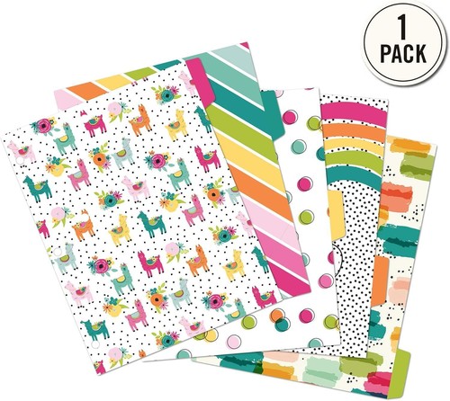 5 Colorful Reversible Binder Dividers - Ultra Smooth, Letter Size, 8½ x 11 in. - Picture 3 of 7