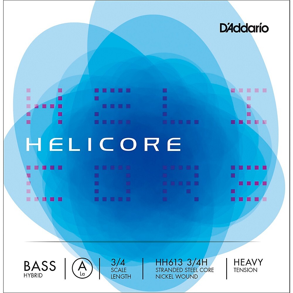 Контрабас серии DAddario Helicore Hybrid, струнный размер 3/4, тяжелый