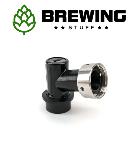Ball Lock Keg Disconnect with Integrated Tap Shank Black / Liquid KegLand Beer - Picture 1 of 14