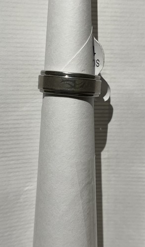 Stainless Steel Rotating Band Ring Anti Anxiety Fidget Unisex Large Tribal Symb - Picture 3 of 3