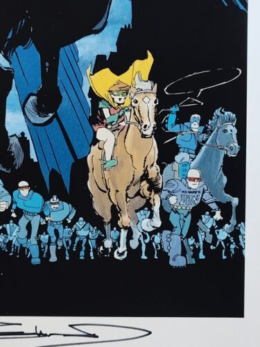 BATMAN CABALLERO OSCURO REGRESA 35º IMPRESIÓN GICLEE FIRMADA FRANK MILLER con certificado de autenticidad - Imagen 4 de 10
