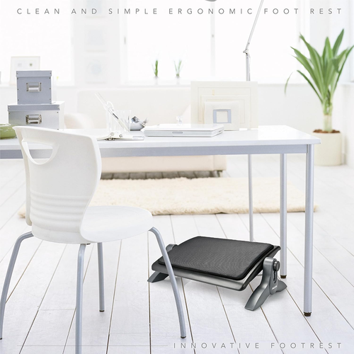 Ottomane, ergonomische Fußstütze für unter Schreibtisch, höhen- und winkelverstellbar, Anti-S - Bild 2 von 8