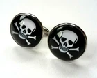 SKULL AND CROSSBONES PIRATE CUFFLINKS NEW