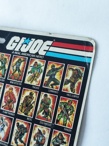 Hasbro Gi Joe 1983 - primer sargento - tarjeta de melocotón Duke V1 - Moscú + estuche de acrílico - Imagen 17 de 19