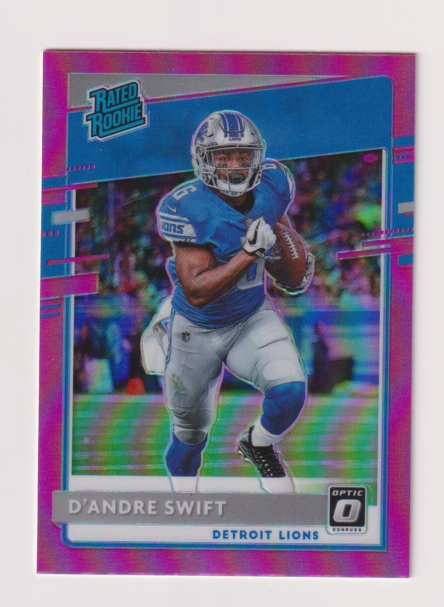 2020 Donruss Optic #159 D'Andre Swift Pink Rated Rookie RC