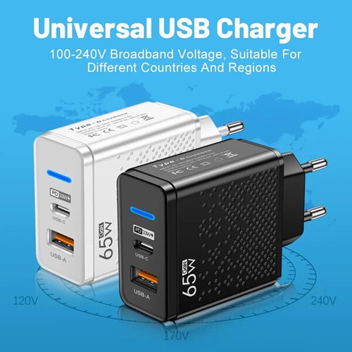 Cargador rápido de ganancia 65W - USB A y tipo C - Imagen 24 de 25