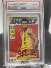 2019-20 Panini Donruss   Giannis Antetokounmpo   Net Marvels #1 PSA 10