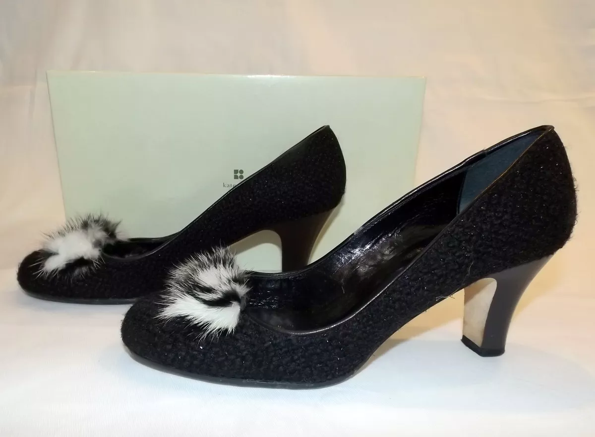 Heels with fur cheap on top