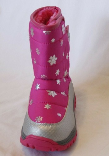 Botas de nieve de invierno para niñas, impermeables, cálidas media pantorrilla, antiresbaladizas - Imagen 7 de 28