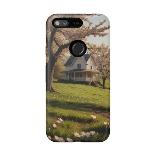 Tough Cases, Farmhouse Aesthetic Phone Case - Cozy Country Home with Blossoms - Picture 23 of 25