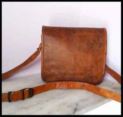 Sacoche porte-documents homme neuve en cuir véritable vintage pour ordinateur... - Photo 1/4