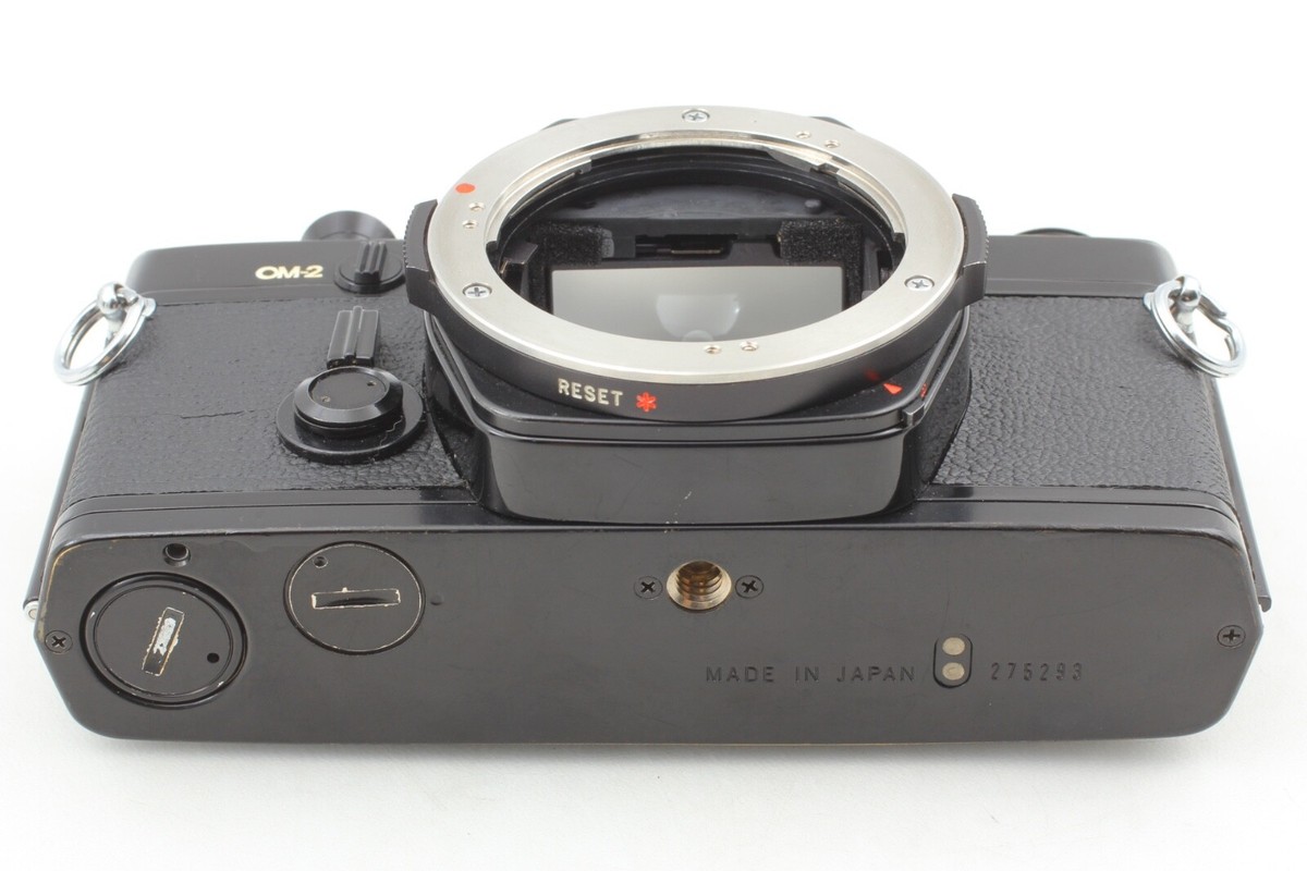 ★ OLYMPUS OM-2 BLACK + ★ 標準レンズ 50mm CLA'd【 Near Mint+++ w/Case 】Olympus OM-2 Black SLR 50mm F