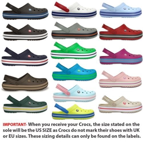 Crocs Crocband Zoccoli Sandali shoes 11016 in Largo color a Scelta Crocs Crocband Zoccoli Sandali shoes 11016 in Largo color a Scelta