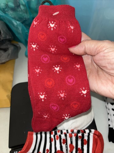 Calcetines de corte bajo y redondo para mujer Calcetín 9-11 San Valentín Multi-diseños 2pr+ 2 bonus pr - Imagen 4 de 6