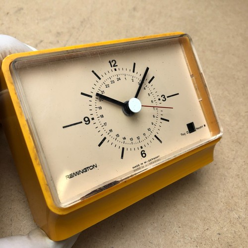 Alter Wecker Remington Multi Alarm Wecker Farbe orange Vintage "funktionsfähig"