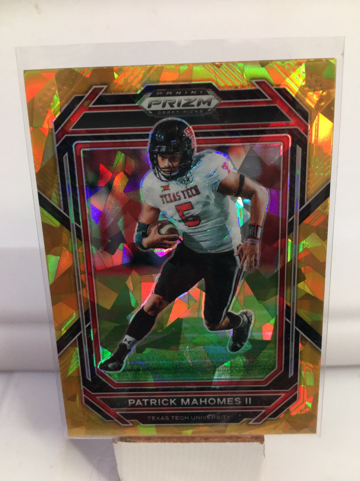 2023 Panini Prizm Draft Picks #81 Patrick Mahomes II Prizms Gold Ice
