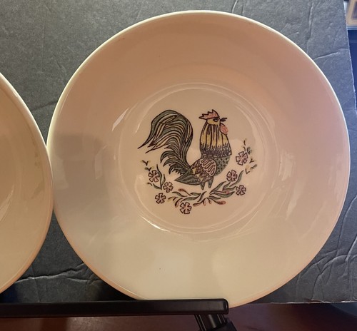 Vintage Taylor &Taylor Smith Set Of 3 rooster Bowls, USA oven proof 6” - Picture 4 of 6
