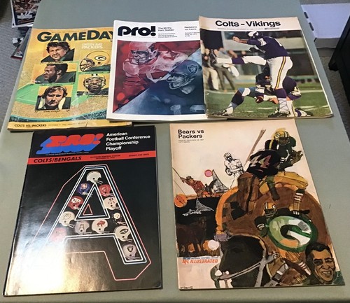NFL Programs Lot, 15 diff, 1964 - 83...Namath, Packers, Colts, Stabler, AFL, WFL - Picture 3 of 4