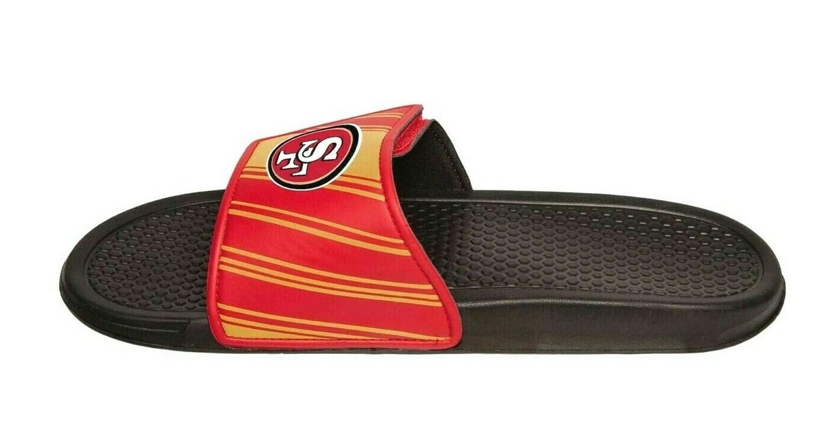 NFL San Francisco 49ers Men s Legacy Sport Slide Sandals eBay