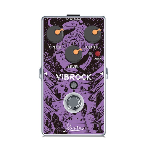 Rowin RE-02 Chorus Vibrato Tremolo Electric Guitar Effect Pedal Vibe Effect 9V - Picture 2 of 9
